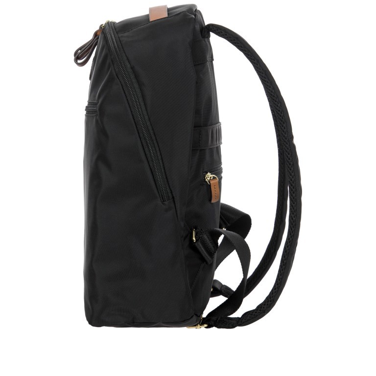 Rucksack X-BAG & X-Travel, Farbe: schwarz, blau/petrol, braun, grün/oliv, Marke: Brics, Abmessungen in cm: 30x33x12, Bild 3 von 7