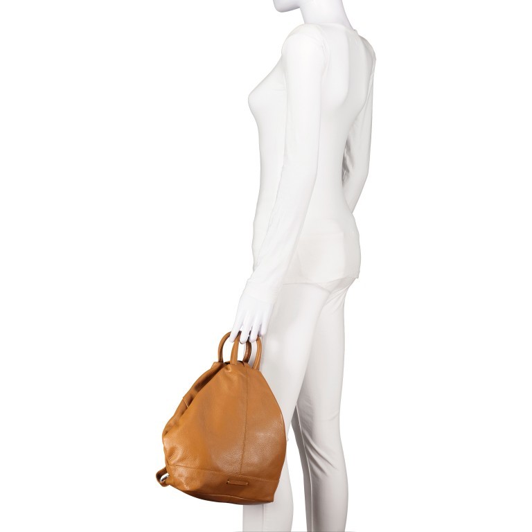 Rucksack Infinity Eva Curry, Farbe: gelb, Marke: Hausfelder Manufaktur, EAN: 4065646010680, Abmessungen in cm: 22.5x28x11, Bild 4 von 6