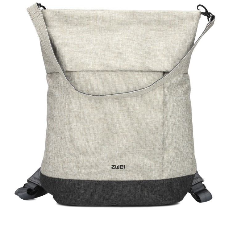 Rucksack / Umhängetasche Benno BE120 mit Laptopfach 13 Zoll Stone, Farbe: grau, Marke: Zwei, EAN: 4250257929586, Abmessungen in cm: 32x37x13, Bild 5 von 6