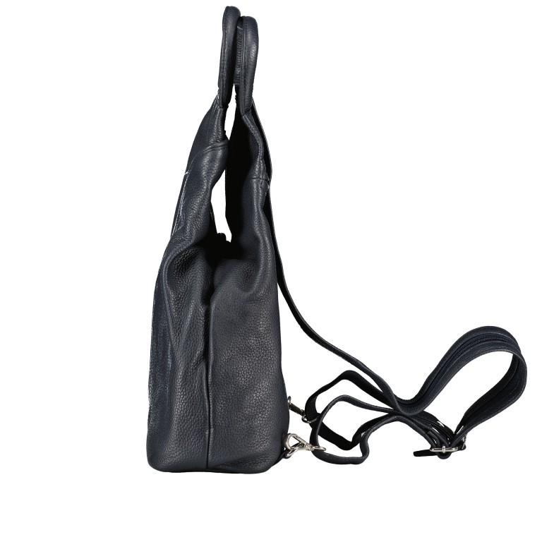 Rucksack Dunkelblau, Farbe: blau/petrol, Marke: Hausfelder Manufaktur, EAN: 4065646023895, Abmessungen in cm: 20x35x11, Bild 3 von 7