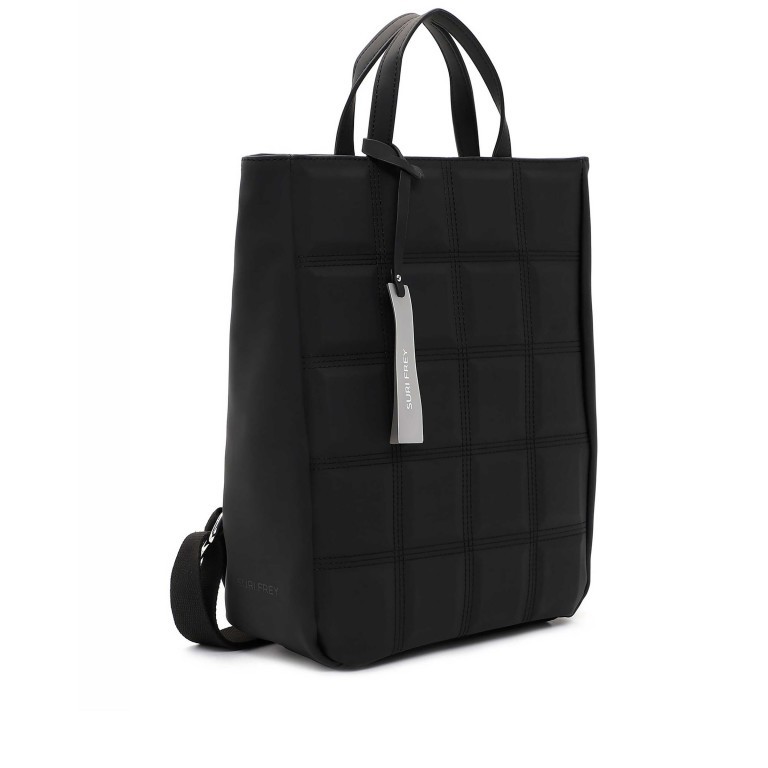 Rucksack Bobby 13560 mit Laptopfach 13 Zoll Black, Farbe: schwarz, Marke: Suri Frey, EAN: 4056185177842, Abmessungen in cm: 27x37x11.5, Bild 2 von 7