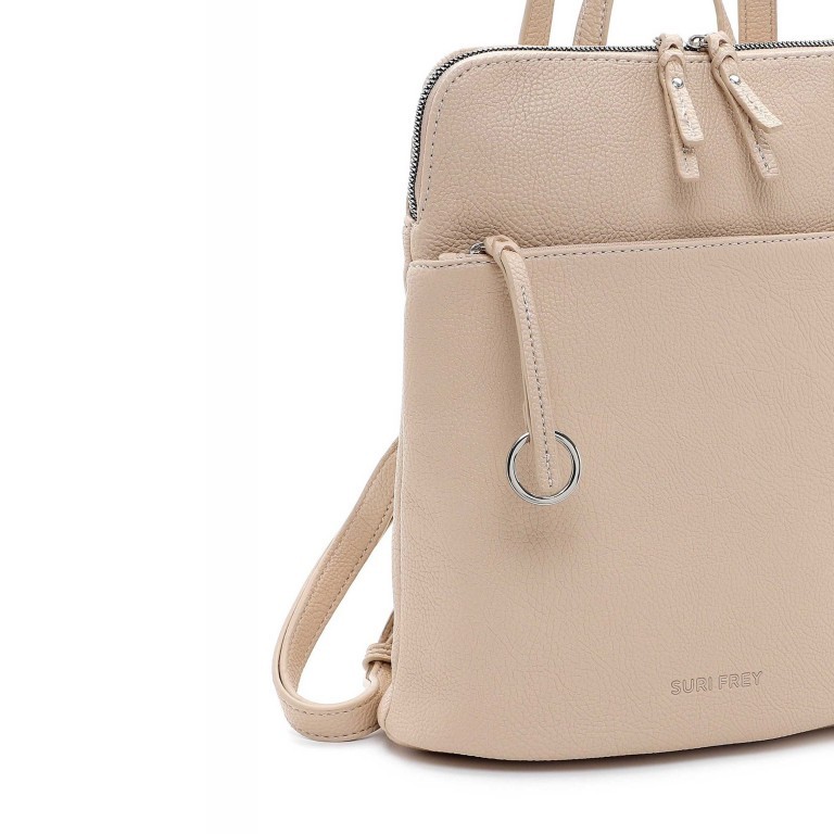 Rucksack Debby 13606, Farbe: schwarz, grau, blau/petrol, taupe/khaki, beige, weiß, Marke: Suri Frey, Abmessungen in cm: 28x33x12, Bild 7 von 7