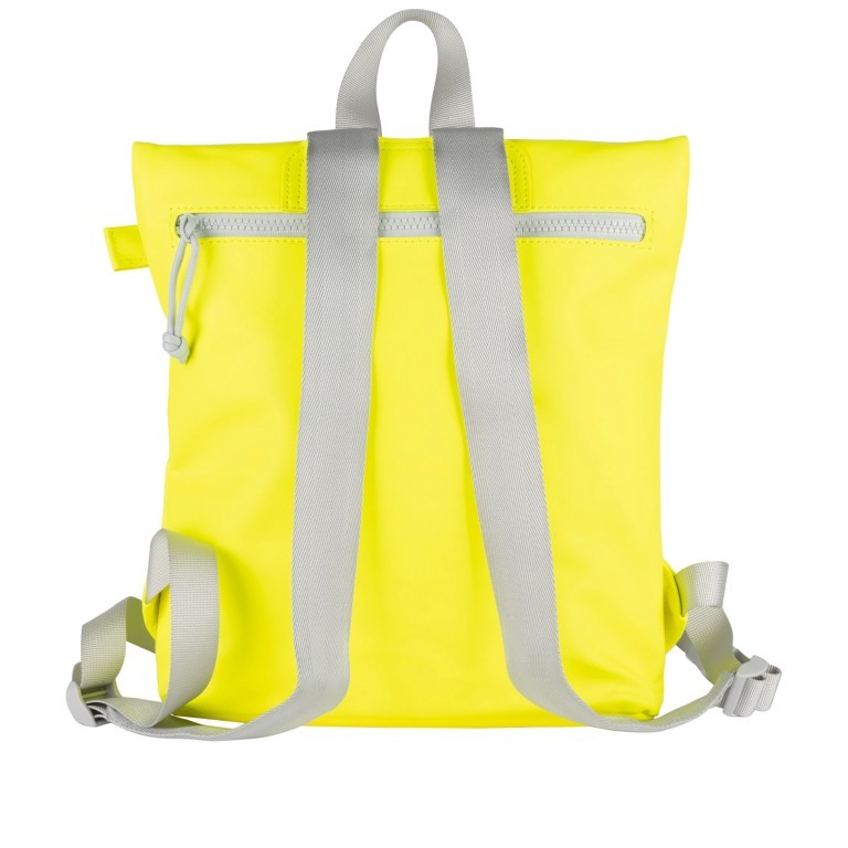 Rucksack Mart mit Rolltop Green Neon, Farbe: grün/oliv, Marke: Blackbeat, EAN: 8720791043933, Abmessungen in cm: 27x32x8.5, Bild 3 von 5