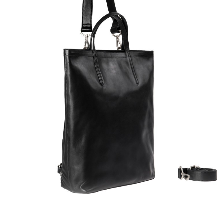 Rucksack / Handtasche Jamie's Orchard Loquat mit Laptopfach 11 Zoll Jet Black, Farbe: schwarz, Marke: Aunts & Uncles, EAN: 4250394983632, Abmessungen in cm: 32x37x11, Bild 2 von 8