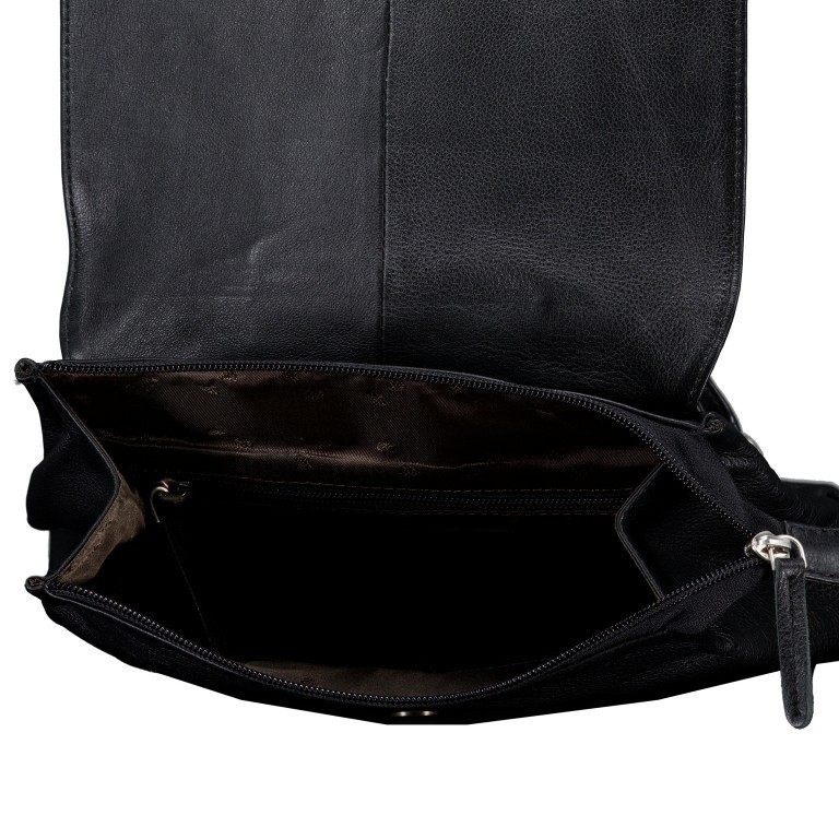 Rucksack Nappa, Farbe: schwarz, grau, blau/petrol, beige, weiß, Marke: Hausfelder Manufaktur, Abmessungen in cm: 24.5x31x9.5, Bild 6 von 6