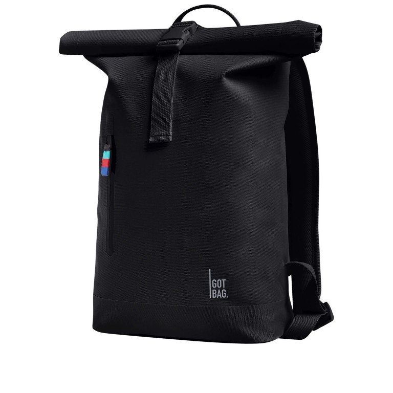 Rucksack Rolltop Small Black, Farbe: schwarz, Marke: Got Bag, EAN: 4260483884832, Abmessungen in cm: 24x40x12, Bild 2 von 10