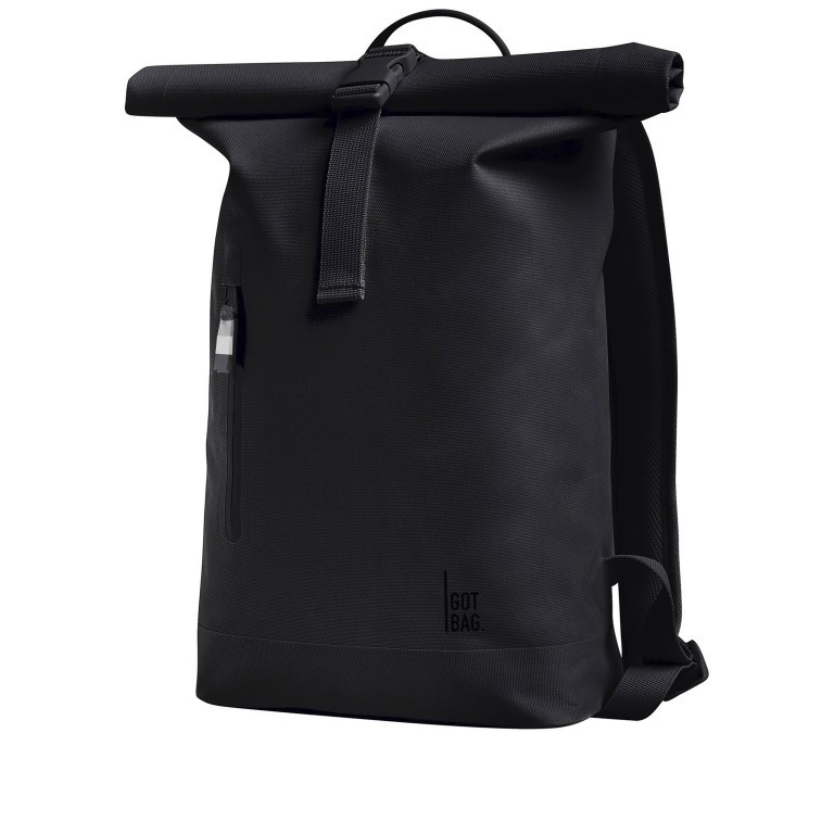 Rucksack Rolltop Small Monochrome Black, Farbe: schwarz, Marke: Got Bag, EAN: 4260483885488, Abmessungen in cm: 24x40x12, Bild 2 von 6