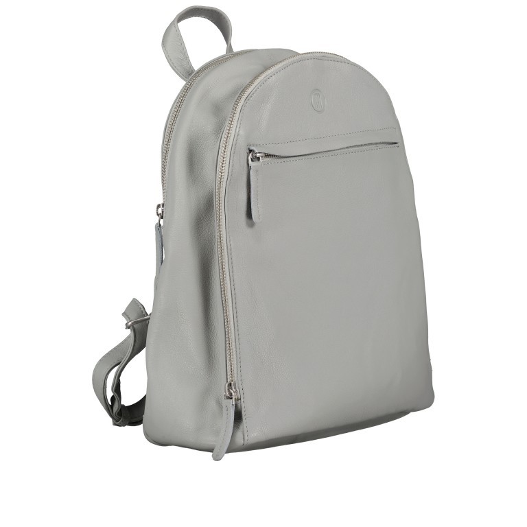 Rucksack Nappa, Farbe: schwarz, grau, Marke: Hausfelder Manufaktur, Abmessungen in cm: 26.5x35x10, Bild 2 von 6