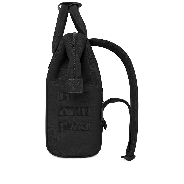 Rucksack Adventurer Small mit zwei auswechselbaren Vortaschen, Farbe: schwarz, grün/oliv, gelb, beige, Marke: Cabaia, Abmessungen in cm: 23x32x13, Bild 5 von 10