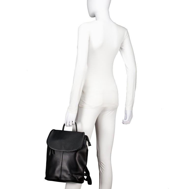 Rucksack Maya 1192 Navy, Farbe: blau/petrol, Marke: Flanigan, EAN: 4066727005212, Abmessungen in cm: 26.5x31.5x13.5, Bild 4 von 7