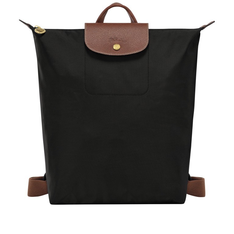 Rucksack Le Pliage 089-10284, Farbe: schwarz, blau/petrol, cognac, rot/weinrot, rosa/pink, beige, Marke: Longchamp, Abmessungen in cm: 26x37x11, Bild 1 von 4