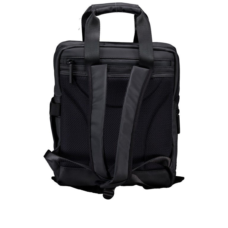 Rucksack City-Lights Hamburg L CL-12679, Farbe: anthrazit, blau/petrol, beige, Marke: Harbour 2nd, Abmessungen in cm: 26x30x12, Bild 3 von 6