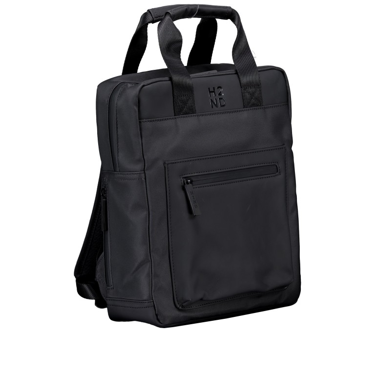 Rucksack City-Lights Hamburg L CL-12679, Farbe: anthrazit, blau/petrol, beige, Marke: Harbour 2nd, Abmessungen in cm: 26x30x12, Bild 2 von 6