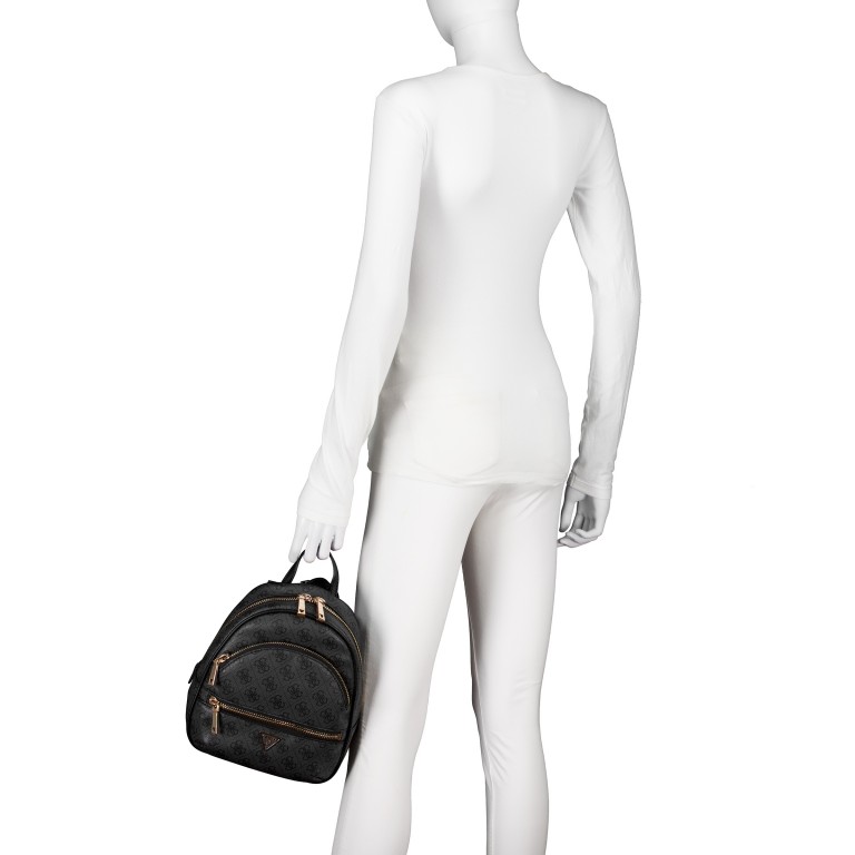 Rucksack Manhattan II 4G-Logo, Farbe: anthrazit, braun, Marke: Guess, Abmessungen in cm: 22x26x13, Bild 5 von 7