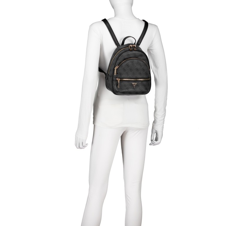 Rucksack Manhattan II 4G-Logo, Farbe: anthrazit, braun, Marke: Guess, Abmessungen in cm: 22x26x13, Bild 6 von 7