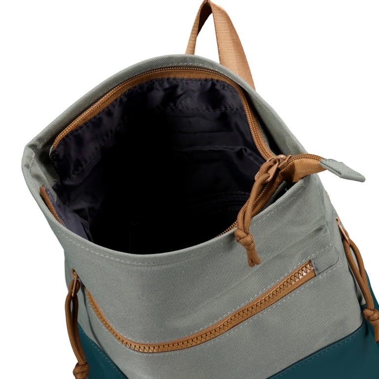 Rucksack Los Angeles FU51, Farbe: grau, blau/petrol, Marke: Blackbeat, Abmessungen in cm: 27x31.5x7.5, Bild 8 von 8