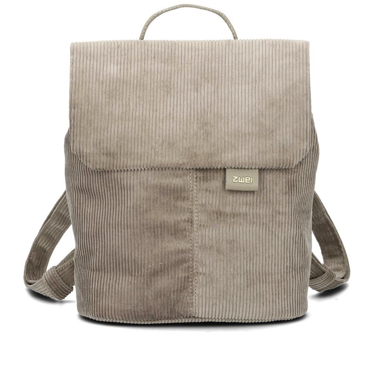 Rucksack Mademoiselle MR8 Cord, Farbe: grau, beige, Marke: Zwei, Abmessungen in cm: 24x29x13, Bild 1 von 5