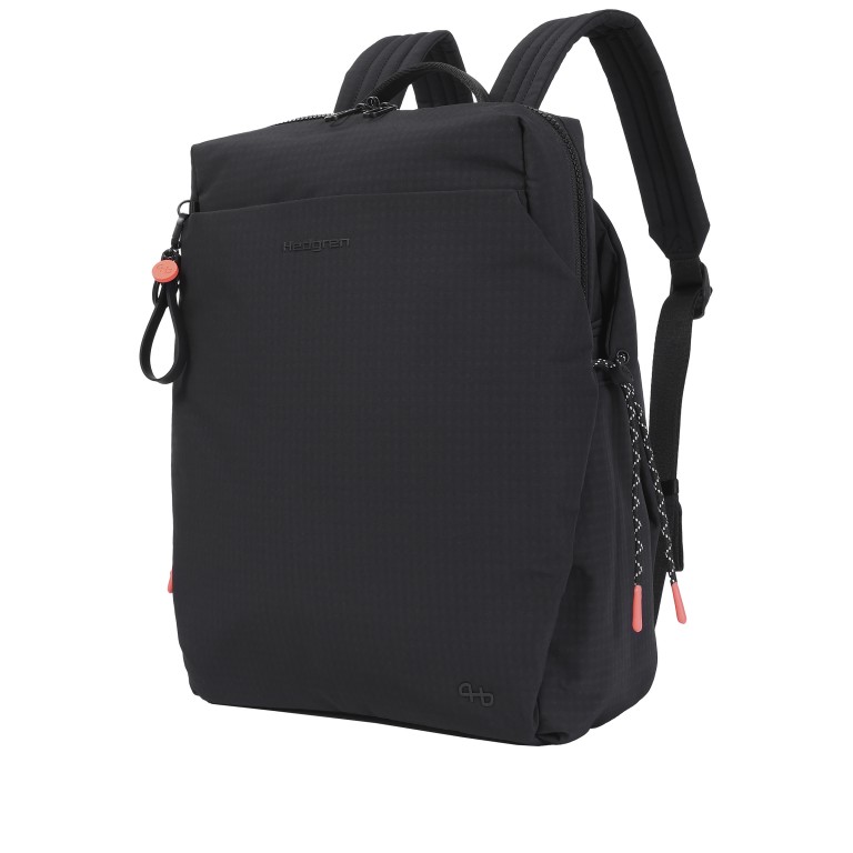 Rucksack String Akira mit Laptopfach 14 Zoll, Farbe: schwarz, grün/oliv, weiß, Marke: Hedgren, Abmessungen in cm: 29x38x13, Bild 2 von 8