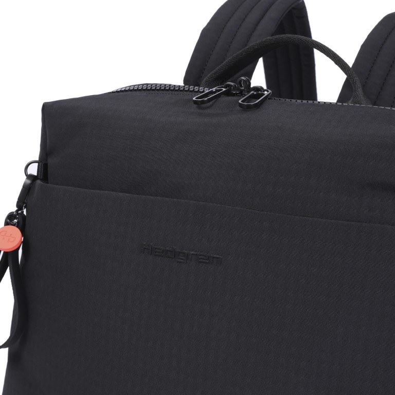 Rucksack String Akira mit Laptopfach 14 Zoll, Farbe: schwarz, grün/oliv, weiß, Marke: Hedgren, Abmessungen in cm: 29x38x13, Bild 8 von 8