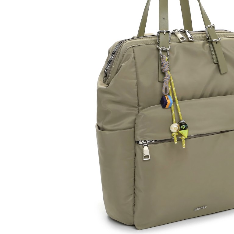 Rucksack Sissy 17255 mit Laptopfach 15 Zoll, Farbe: taupe/khaki, beige, Marke: Suri Frey, Abmessungen in cm: 38x39x15, Bild 6 von 6