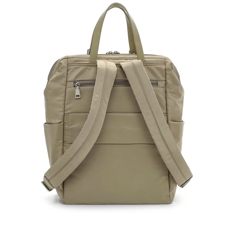 Rucksack Sissy 17255 mit Laptopfach 15 Zoll, Farbe: taupe/khaki, beige, Marke: Suri Frey, Abmessungen in cm: 38x39x15, Bild 3 von 6