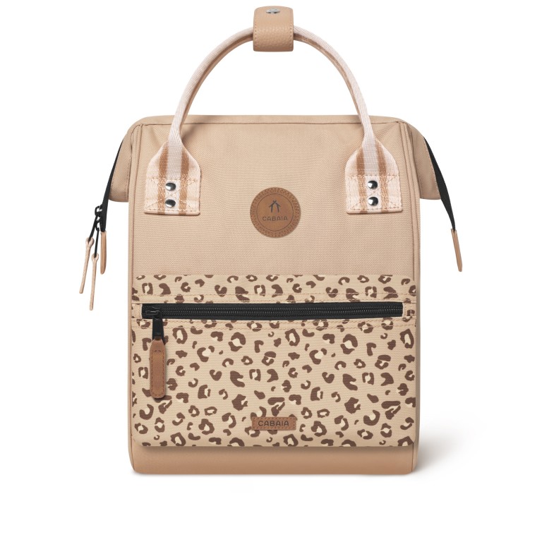 Rucksack Adventurer Small mit zwei auswechselbaren Vortaschen, Farbe: rosa/pink, beige, Marke: Cabaia, Abmessungen in cm: 23x32x13, Bild 2 von 11