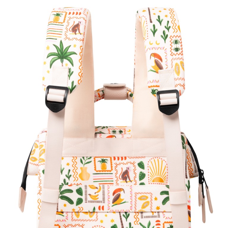 Rucksack Adventurer Small mit zwei auswechselbaren Vortaschen, Farbe: flieder/lila, beige, Marke: Cabaia, Abmessungen in cm: 23x32x13, Bild 9 von 10