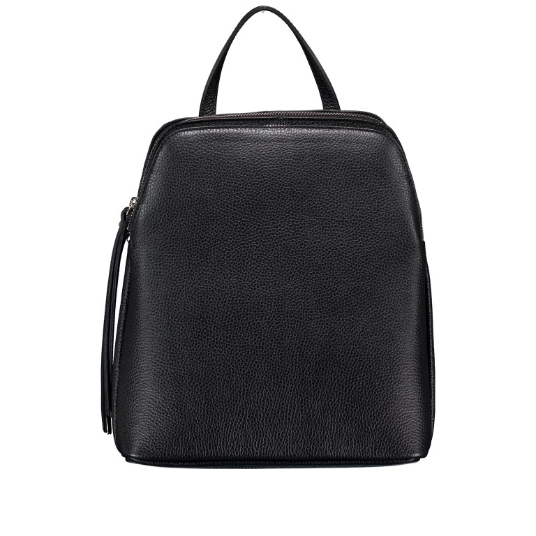 Rucksack, Farbe: schwarz, beige, Marke: Hausfelder Manufaktur, Abmessungen in cm: 26x29x15, Bild 1 von 7