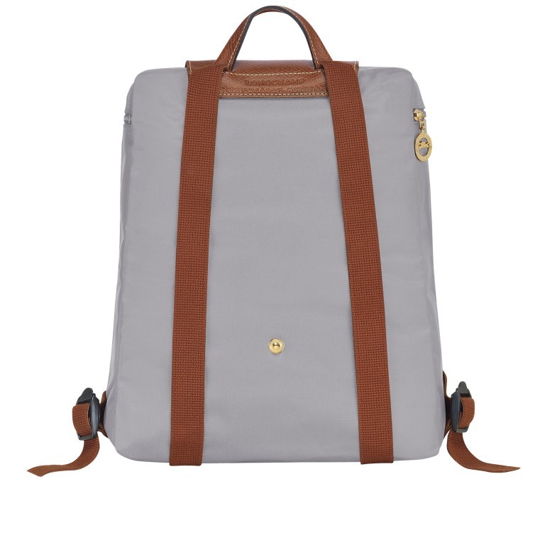 Rucksack Le Pliage Rucksack, Farbe: grau, blau/petrol, braun, cognac, taupe/khaki, grün/oliv, rosa/pink, orange, beige, Marke: Longchamp, Abmessungen in cm: 26x28x10, Bild 3 von 5