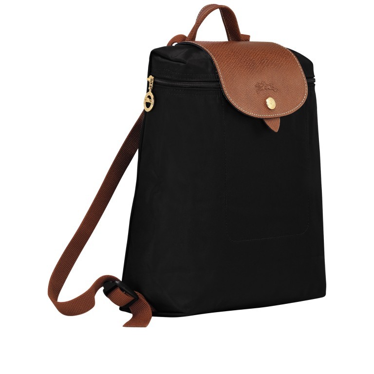 Rucksack Le Pliage Rucksack Schwarz, Farbe: schwarz, Marke: Longchamp, EAN: 3597920574393, Abmessungen in cm: 26x28x10, Bild 2 von 5