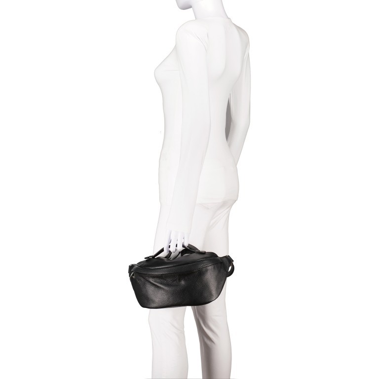 Gürteltasche Weiß, Farbe: weiß, Marke: Hausfelder Manufaktur, EAN: 4065646010444, Abmessungen in cm: 30x17x10, Bild 6 von 7