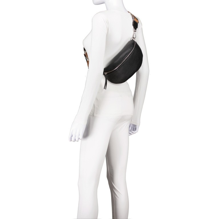 Gürteltasche Silberbeschlag, Marke: Hausfelder Manufaktur, Abmessungen in cm: 27x15x8, Bild 5 von 6