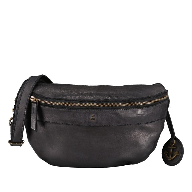 Gürteltasche / Umhängetasche Anchor-Love Jutta AL-11964, Farbe: anthrazit, grau, blau/petrol, braun, cognac, Marke: Harbour 2nd, Abmessungen in cm: 26.5x18x8.5, Bild 1 von 6