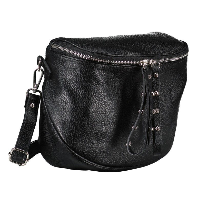 Gürteltasche Silberbeschlag, Marke: Hausfelder Manufaktur, Abmessungen in cm: 22x19x9, Bild 2 von 6