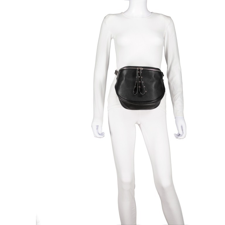 Gürteltasche Silberbeschlag, Marke: Hausfelder Manufaktur, Abmessungen in cm: 22x19x9, Bild 4 von 6