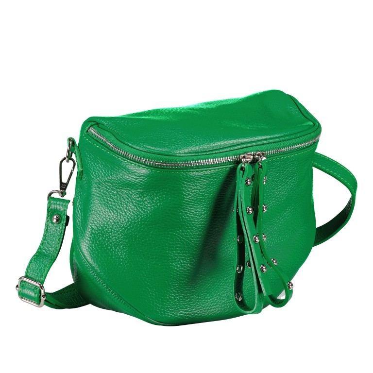 Gürteltasche Silberbeschlag, Marke: Hausfelder Manufaktur, Abmessungen in cm: 22x19x9, Bild 2 von 6
