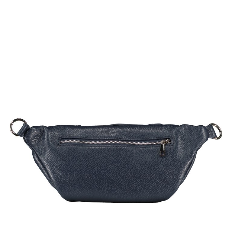 Gürteltasche Silberbeschlag, Farbe: schwarz, blau/petrol, braun, grün/oliv, orange, beige, Marke: Hausfelder Manufaktur, Abmessungen in cm: 36x16.5x10, Bild 3 von 7