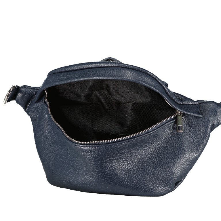 Gürteltasche Silberbeschlag, Farbe: schwarz, blau/petrol, braun, grün/oliv, orange, beige, Marke: Hausfelder Manufaktur, Abmessungen in cm: 36x16.5x10, Bild 7 von 7