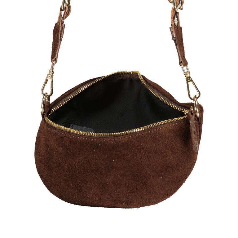 Gürteltasche / Umhängetasche Velours, Marke: Hausfelder Manufaktur, Abmessungen in cm: 23x14x7, Bild 6 von 6