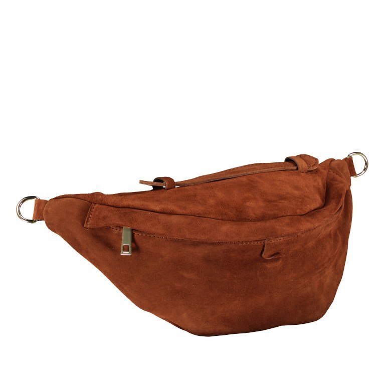 Gürteltasche / Umhängetasche Velours, Marke: Hausfelder Manufaktur, Abmessungen in cm: 37x17x12, Bild 2 von 7