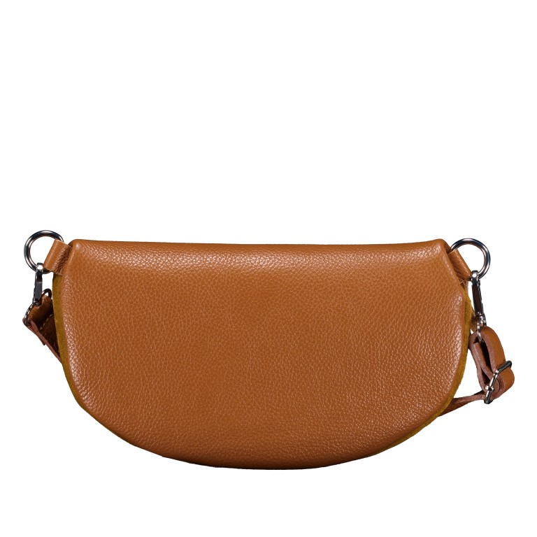 Gürteltasche Velours mit Silberfittings, Farbe: grau, braun, taupe/khaki, grün/oliv, beige, Marke: Hausfelder Manufaktur, Abmessungen in cm: 24x14x8, Bild 3 von 6