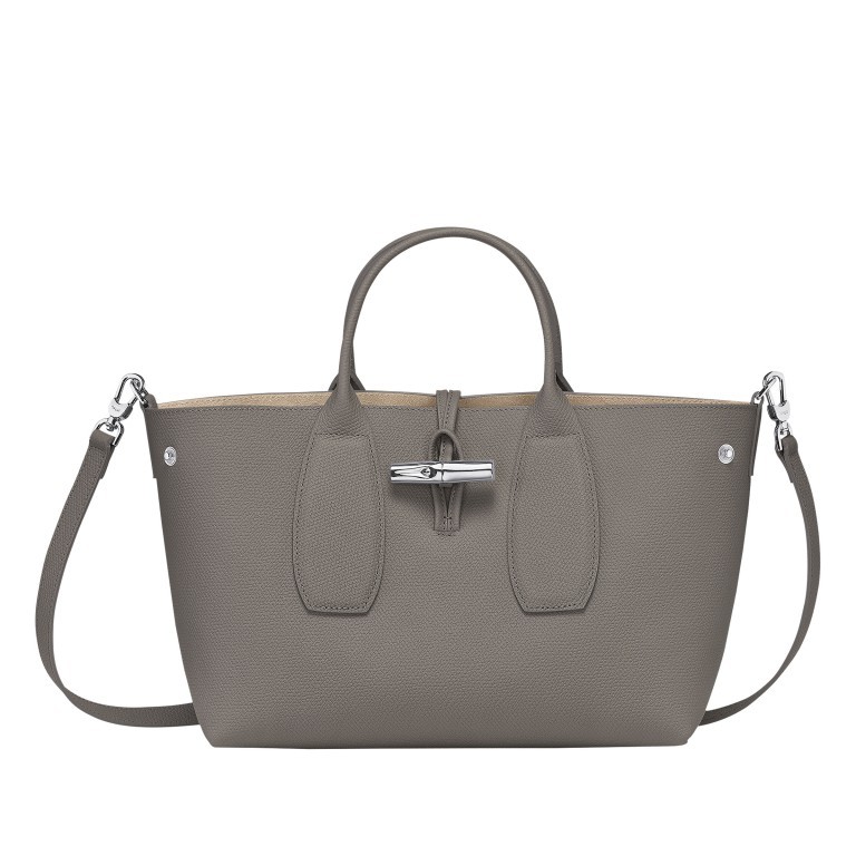 Handtasche Roseau Handtasche M Hellblau, Farbe: blau/petrol, Marke: Longchamp, EAN: 3597922262342, Abmessungen in cm: 30x23.5x12, Bild 2 von 6