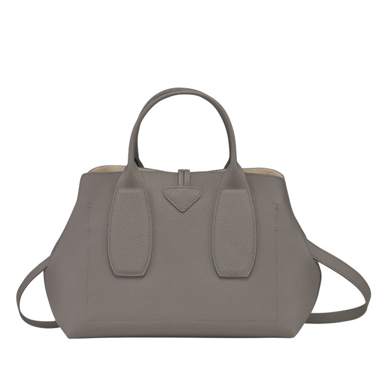 Handtasche Roseau Handtasche M Grau, Farbe: grau, Marke: Longchamp, EAN: 3597922090129, Abmessungen in cm: 30x23.5x12, Bild 4 von 6