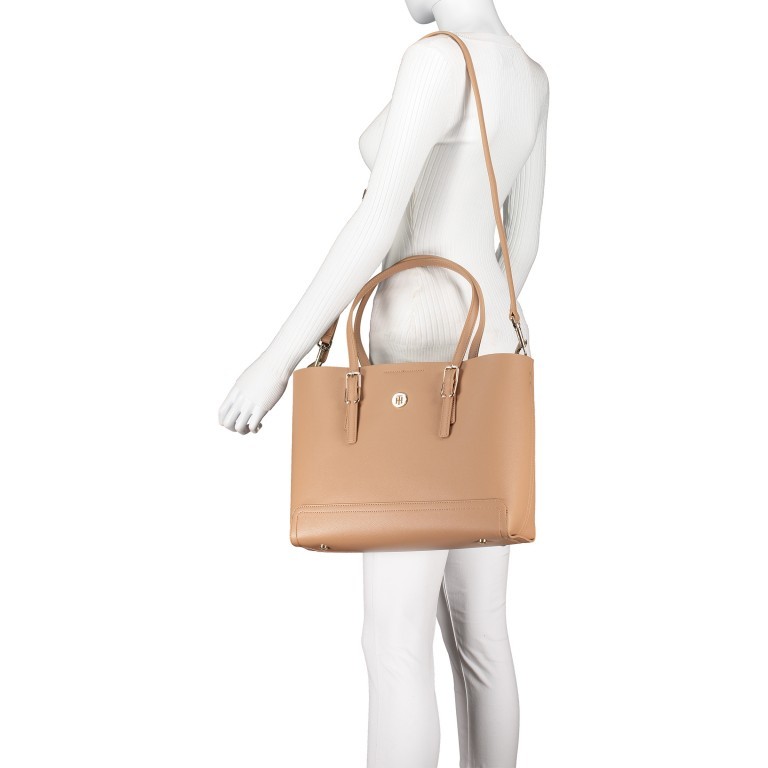 Shopper Honey Medium Tote Oakmont, Farbe: beige, Marke: Tommy Hilfiger, EAN: 8720111785673, Abmessungen in cm: 34x27.5x13.5, Bild 5 von 10