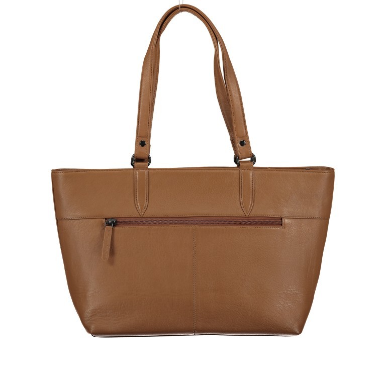 Shopper Nappa Cognac, Farbe: cognac, Marke: Hausfelder Manufaktur, EAN: 4251672787515, Abmessungen in cm: 30x25x11.5, Bild 3 von 5