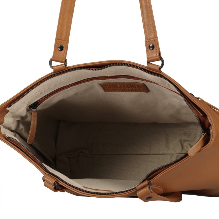 Shopper Nappa Schwarz, Farbe: schwarz, Marke: Hausfelder Manufaktur, EAN: 4251672788321, Abmessungen in cm: 30x25x11.5, Bild 5 von 5