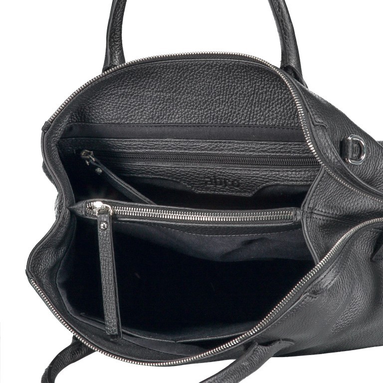 Handtasche Adria Gunda Small Black Nickel, Farbe: schwarz, Marke: Abro, EAN: 4061724300087, Abmessungen in cm: 27x25x14, Bild 7 von 8