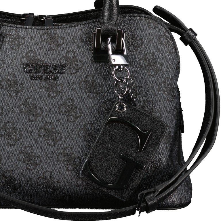Handtasche Mika Coal, Farbe: schwarz, Marke: Guess, EAN: 0190231447092, Abmessungen in cm: 28x18x12, Bild 9 von 9