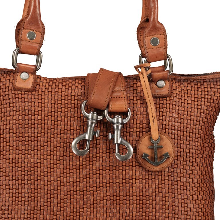 Shopper Soft-Weaving Soraya SW.10500 Charming Cognac, Farbe: cognac, Marke: Harbour 2nd, EAN: 4046478051775, Abmessungen in cm: 33.5x26x12.5, Bild 10 von 10