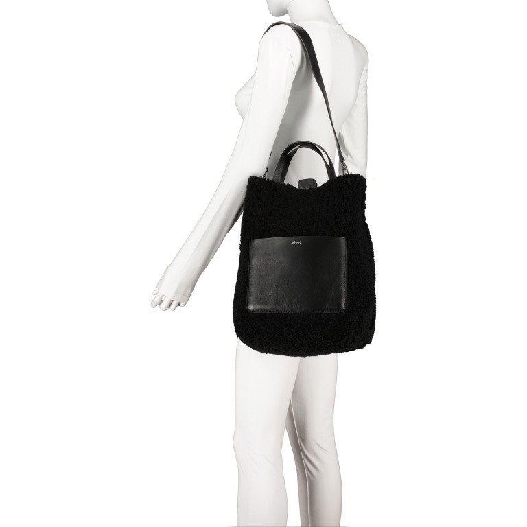Handtasche Raquel mit Wendefunktion Black Nickel, Farbe: schwarz, Marke: Abro, EAN: 4061724752435, Abmessungen in cm: 25x34x15, Bild 5 von 8